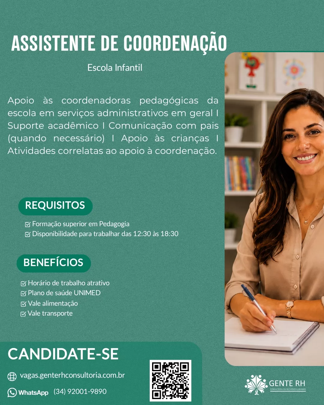 ASSISTENTE DE COORDENAÇÃO / ESCOLA INFANTIL