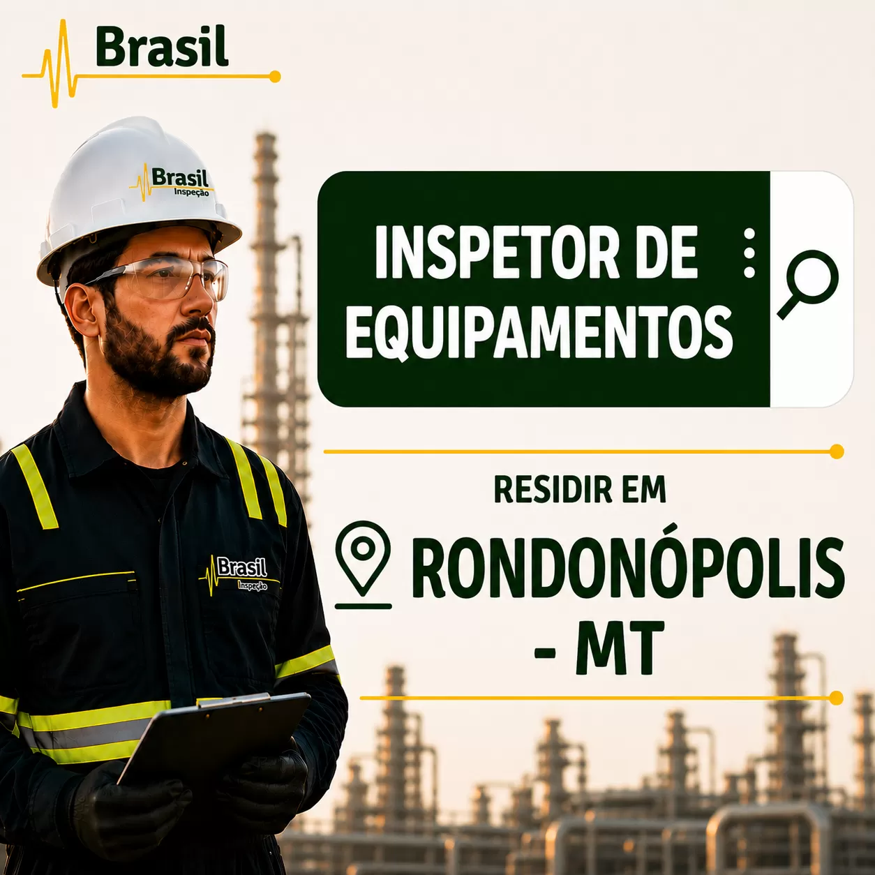INSPETOR DE EQUIPAMENTOS - RONDONÓPOLIS MT