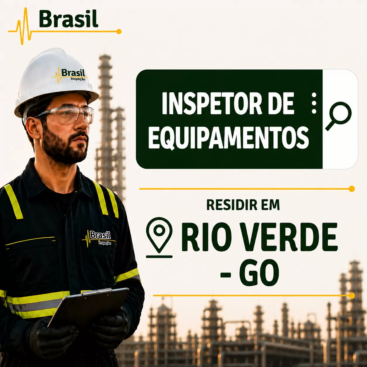 INSPETOR DE EQUIPAMENTOS - RIO VERDE GO