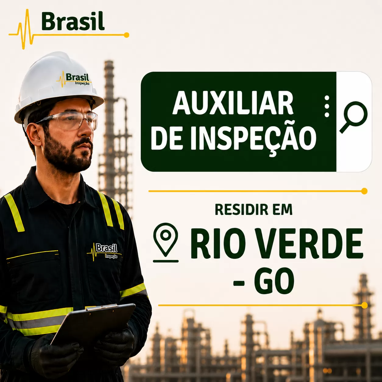 AUXILIAR DE INSPEÇÃO - RIO VERDE GO