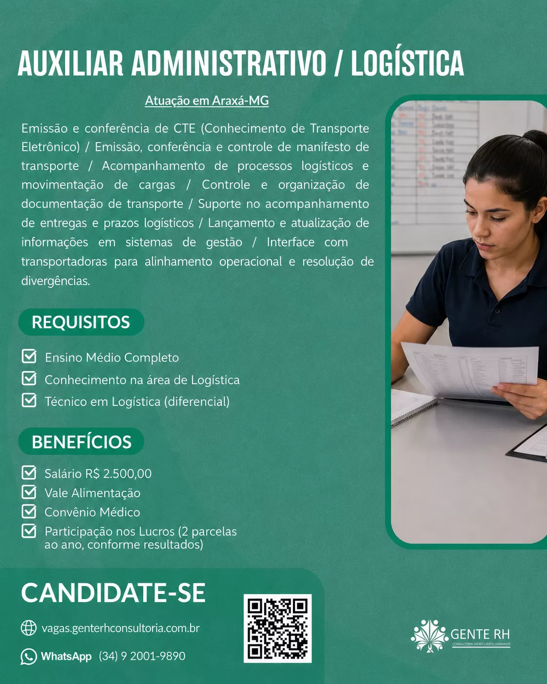 AUXILIAR ADMINISTRATIVO / LOGÍSTICA