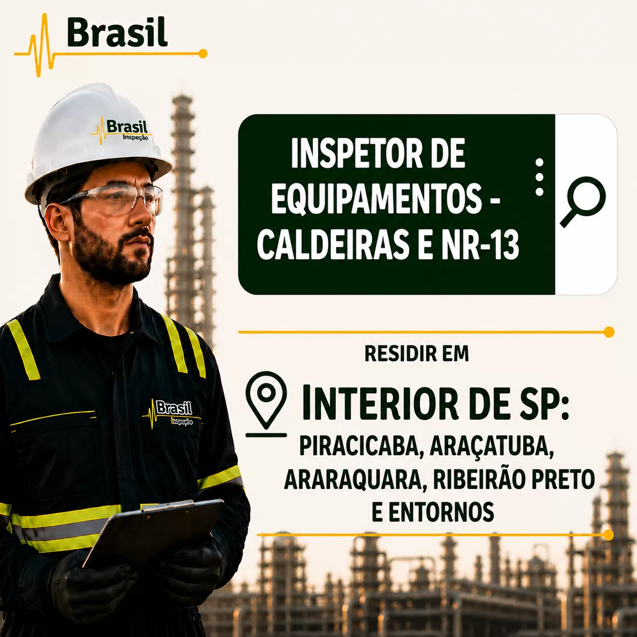INSPETOR DE EQUIPAMENTOS - SÃO PAULO MT