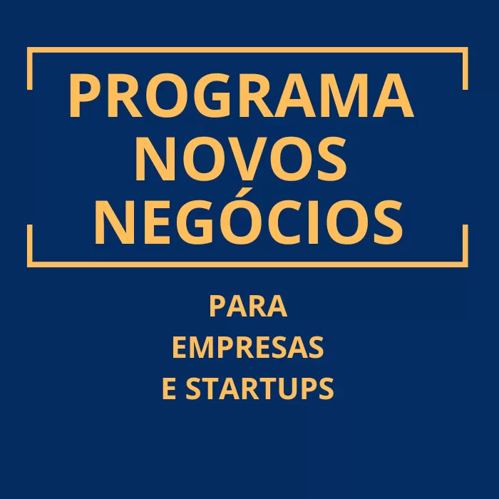 PROGRAMA NOVOS NEGÓCIOS PARA EMPRESAS E STARTUPS 