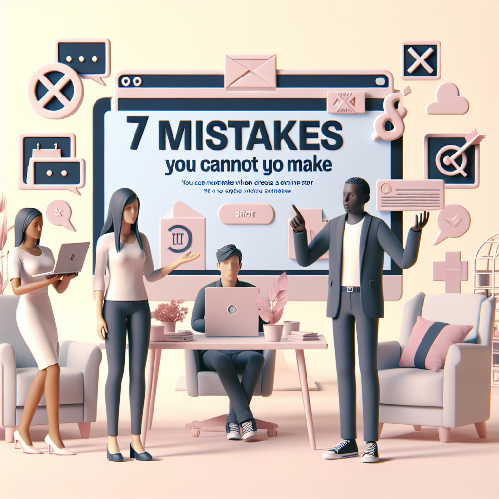 7 Erros Que Você Não Pode Cometer ao Criar uma Loja Virtual