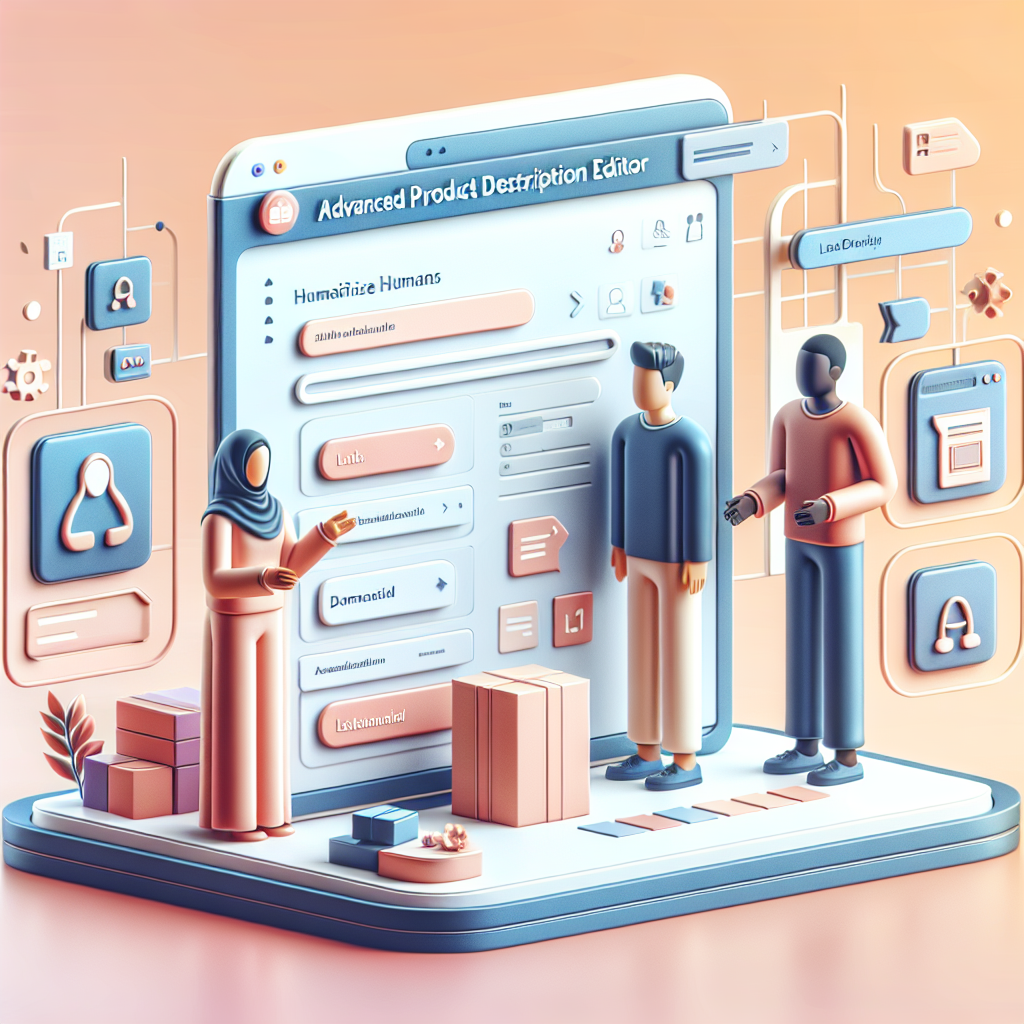 Editor de descrição de produtos avançado da Landloja.com