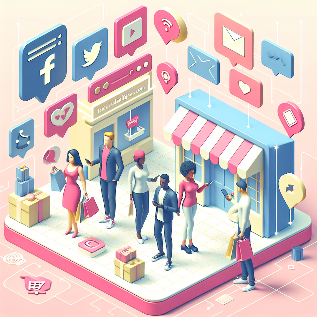 Integração direta de redes sociais na Landloja.com