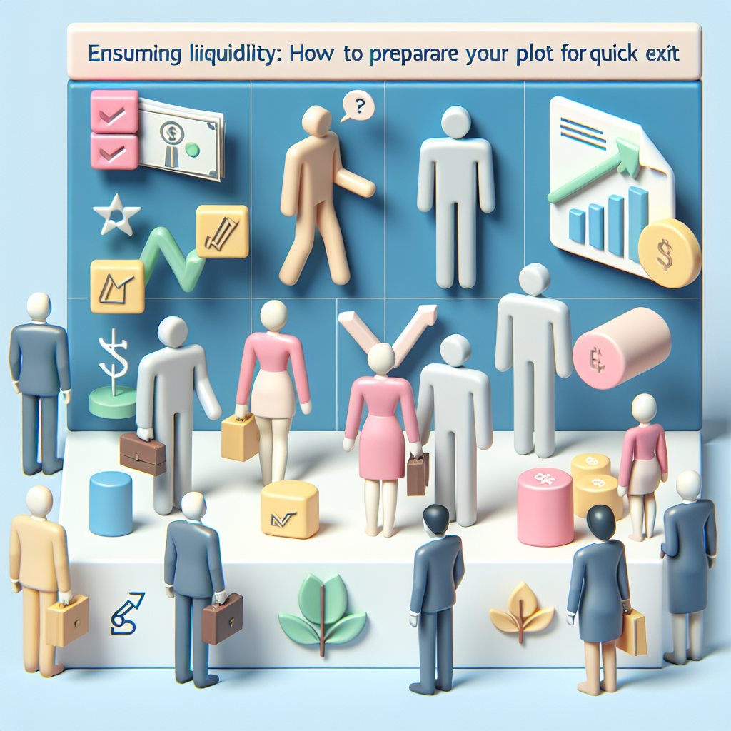 Garantindo liquidez: como deixar seu lote pronto para saída rápida