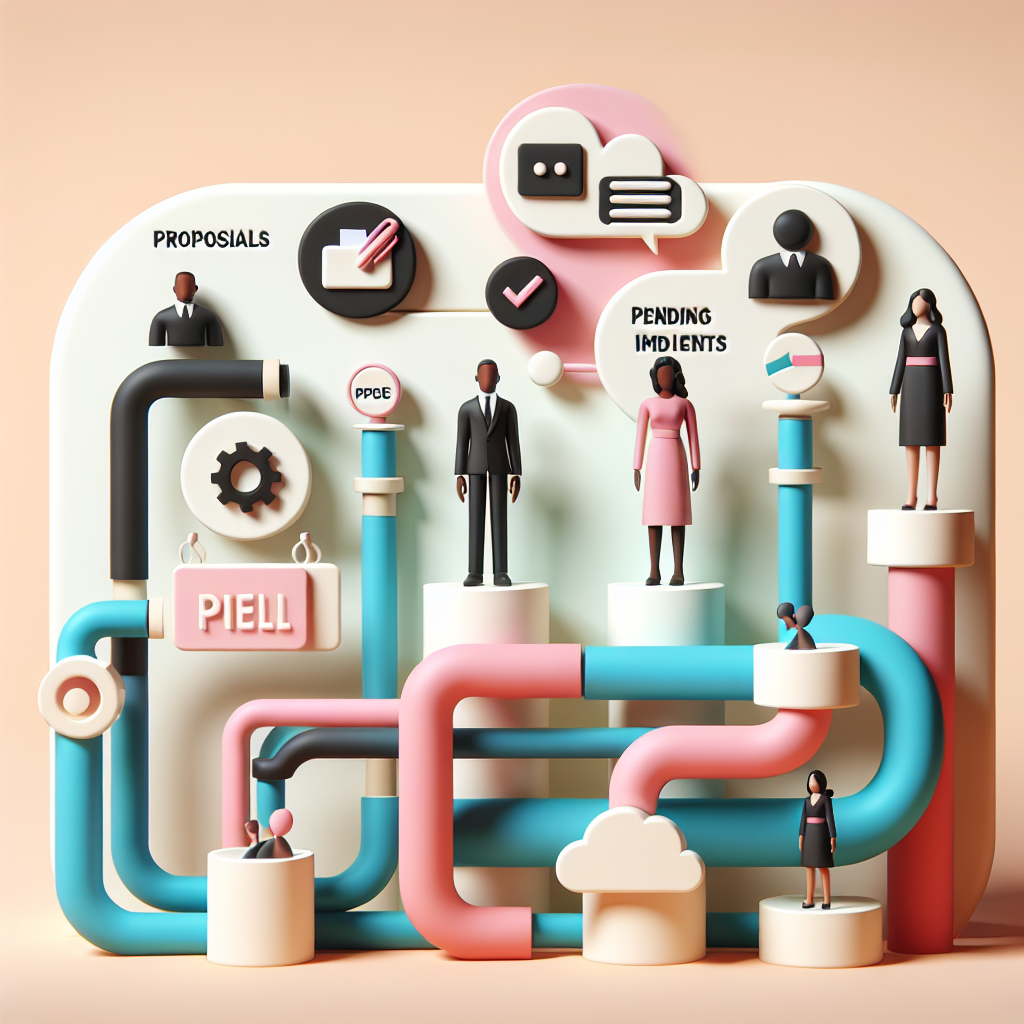 Como organizar pipeline de propostas e pendencias