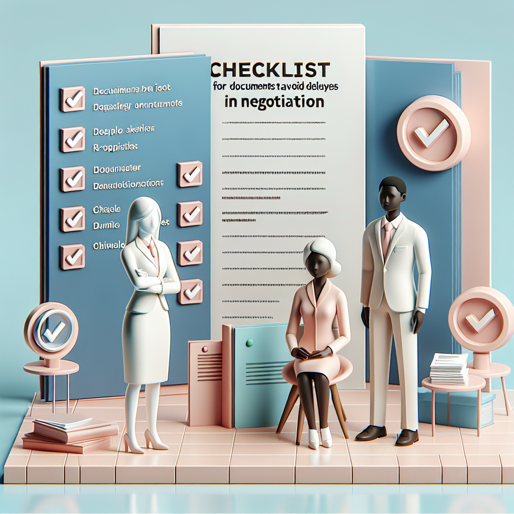 Checklist de documentos para evitar atrasos na negociacao