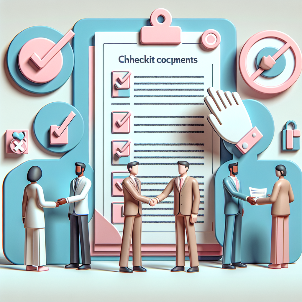 Checklist de documentos para evitar atrasos na negociacao