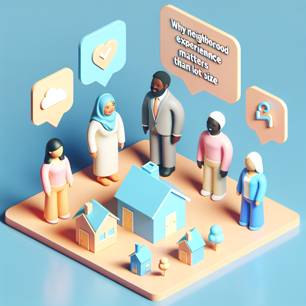 Por que a experiencia do bairro importa mais que o tamanho do lote